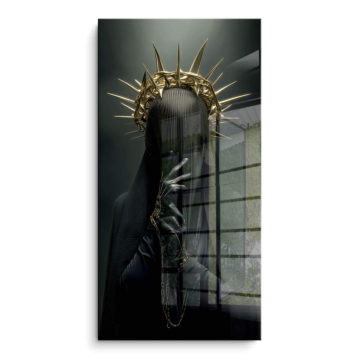 Saintly Woman Portrait PVC Gloss Art