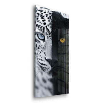 Leopard Duality Acrylic Glass Art