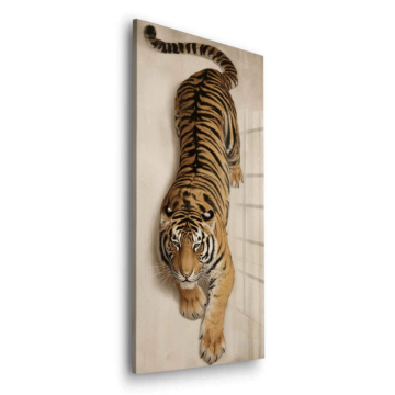Walking Tiger Acrylic Glass Art