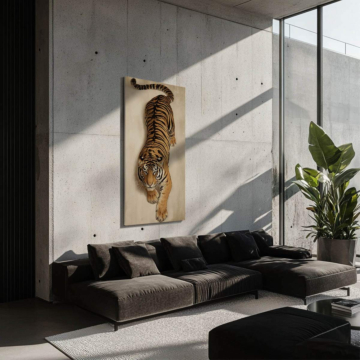 Walking Tiger Dibond Matt Art