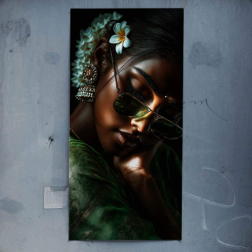 Tropical Beauty Portrait Poster Art