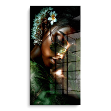 Tropical Beauty Portrait PVC Gloss Art