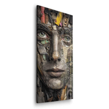 Fragmented Face Portrait Acrylic Glass Art