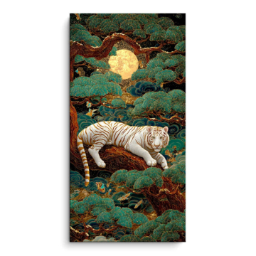 White Tiger Jungle PVC Matt Art