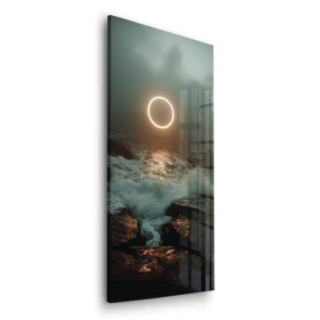 Ocean Eclipse Acrylic Glass Art