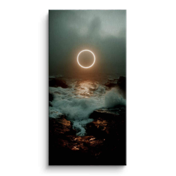 Ocean Eclipse Canvas Art