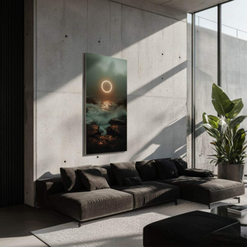 Ocean Eclipse Dibond Matt Art