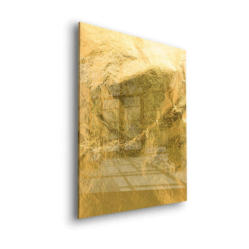 Pan de oro textura - cuadro en vidrio acrílico