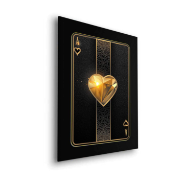 As dorado de corazones - cuadro Dibond mate