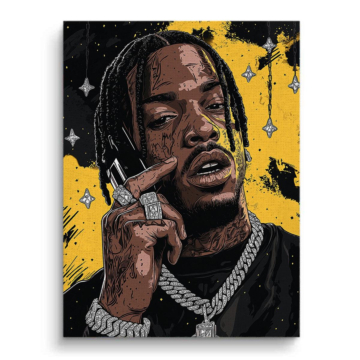 Rapper Inspired Phone Portrait Canvas Art