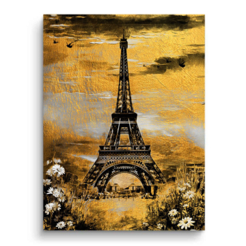 Torre Eiffel icónica - cuadro en lienzo