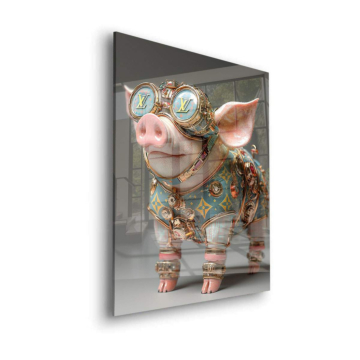 Steampunk Pigle - Acrylglasbild
