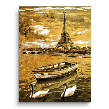 Torre Eiffel de París - cuadro en lienzo