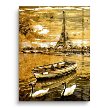 Torre Eiffel de París - cuadro PVC brillante