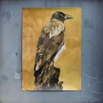 Retrato de águila dorada - póster