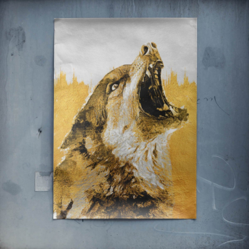 Lobo aullando - póster