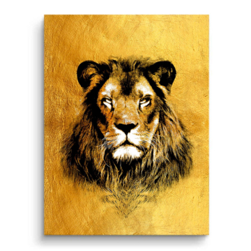 Cabeza de león majestuosa - cuadro PVC mate