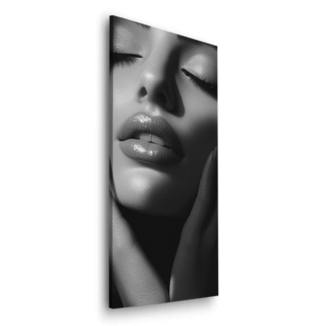 Retrato glamur en blanco y negro - cuadro Dibond mate
