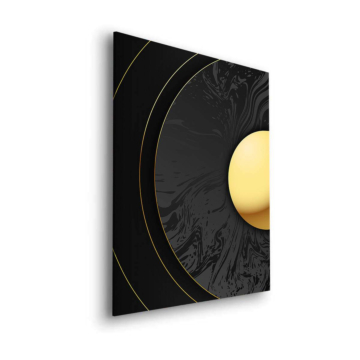 Geometría de luna negra - cuadro Dibond mate