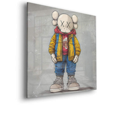 Street-Bear inspiriert von KAWS - Acrylglasbild