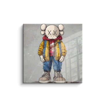 Street-Bear inspiriert von KAWS - PVC-Bild glänzend