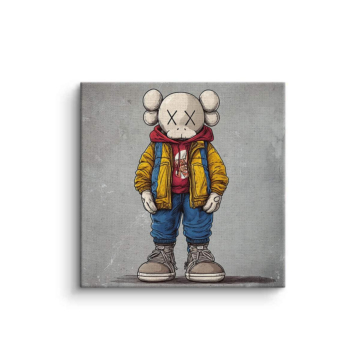 Street-Bear inspiriert von KAWS - Leinwandbild