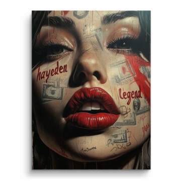 Urban Legend Face Collage Canvas Art