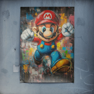 Mario Inspired Jump Poster Art