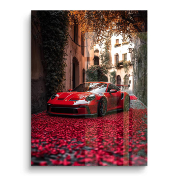 Porsche Crimson Driveway PVC Gloss Art