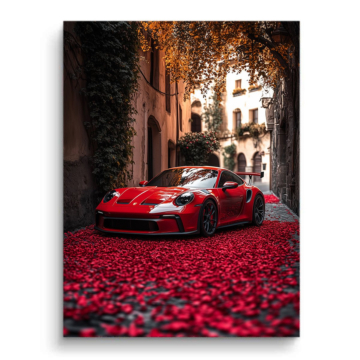 Porsche Crimson Driveway PVC Matt Art