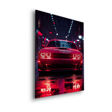 Dodge Challenger Night Racer Dibond Matt Art