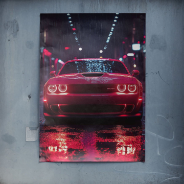 Dodge Challenger Night Racer Poster Art