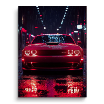 Dodge Challenger Night Racer Canvas Art