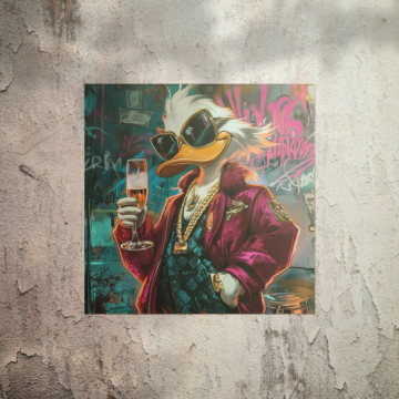 Look urbain inspiré de Daffy Duck - poster