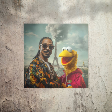 Snoop Dogg And Muppet Inspired Poster Art