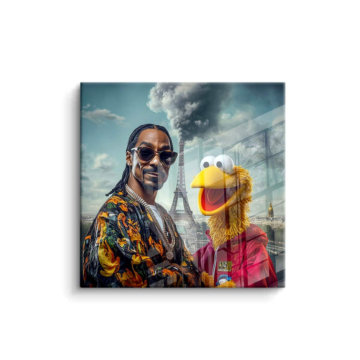 Snoop Dogg And Muppet Inspired PVC Gloss Art
