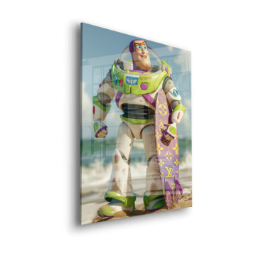 Surfmotiv inspiriert von Buzz Lightyear - Acrylglasbild