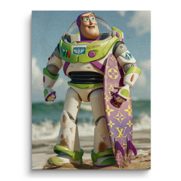 Buzz Lightyear Inspired Surf Canvas Art