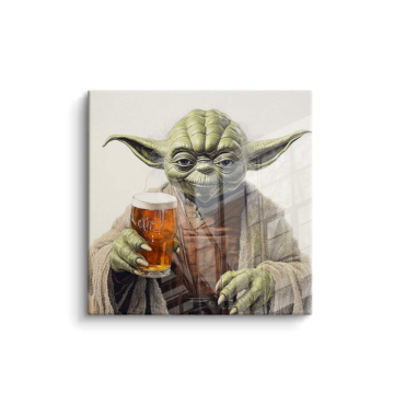Yoda Inspired Whiskey Portrait PVC Gloss Art