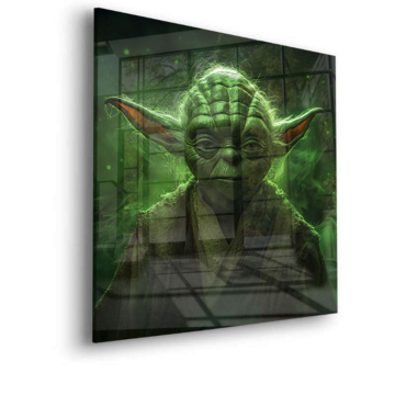 Yoda Inspired Galactic Wisdom Acrylic Glass Art