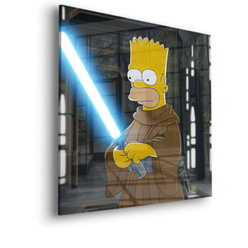 Bart Simpson Inspired Jedi Acrylic Glass Art