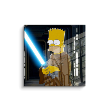 Bart Simpson Inspired Jedi PVC Gloss Art