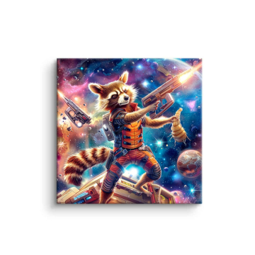 Rocket Raccoon Inspired Galactic Warrior PVC Matt Art