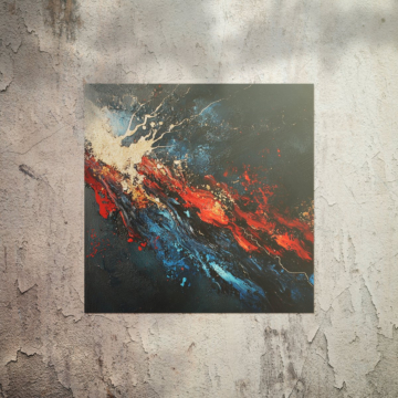 Abstrakt kosmisch Blaz - Poster