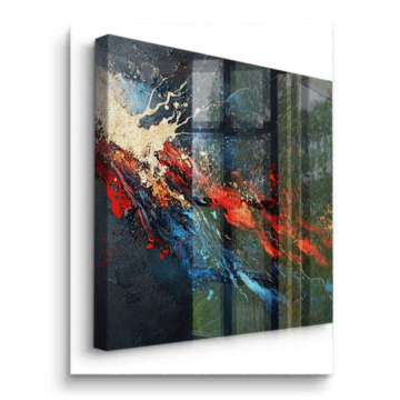 Brasier cosmique abstrait - tableau PVC brillant