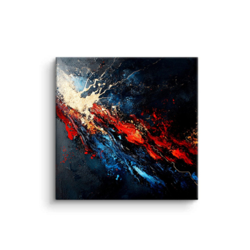 Brasier cosmique abstrait - tableau PVC mat