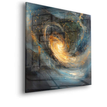 galactique spirale vortex - tableau en verre acrylique