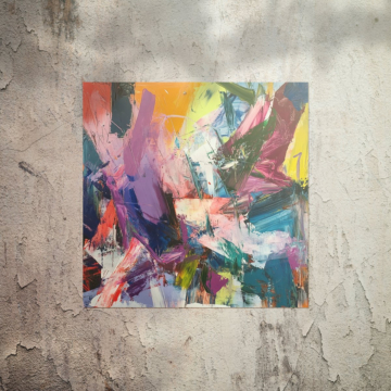 Abstrakte Farbspritzer - Poster