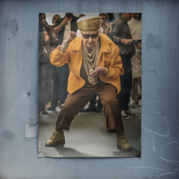 Gold Street Dancer Poster Art