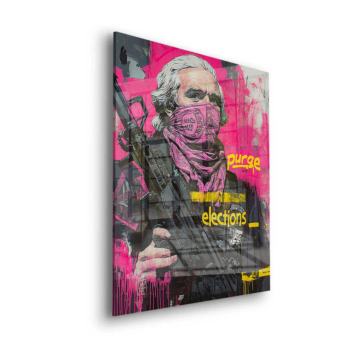 Wahlkampf-Schütze inspiriert von Purge - Acrylglasbild